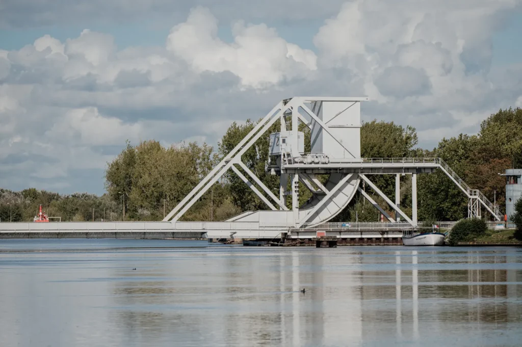 Pegasus Bridge over the Caen Canal at Bénouville, near Sword Beach