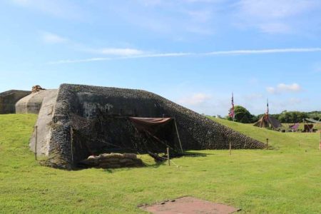 Voyage-a-velo-Normandie-Batterie_de_Merville-Franceville-Debarquement-Normandie Rando